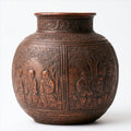 Jarrones-Cobre-26x26x28 cm-Cobre-Marrón-Estilo oriental clásico