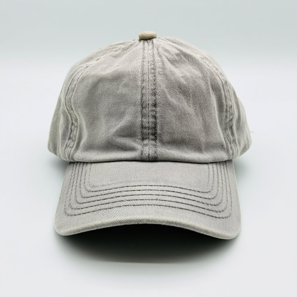Gorras de Béisbol-Algodón-28 x 20 x 12 cm-Gris perla lavado-Minimalista