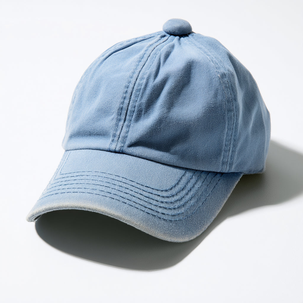 Gorras de Béisbol-Algodón-28 x 20 x 12 cm-Azul cielo lavado-Casual
