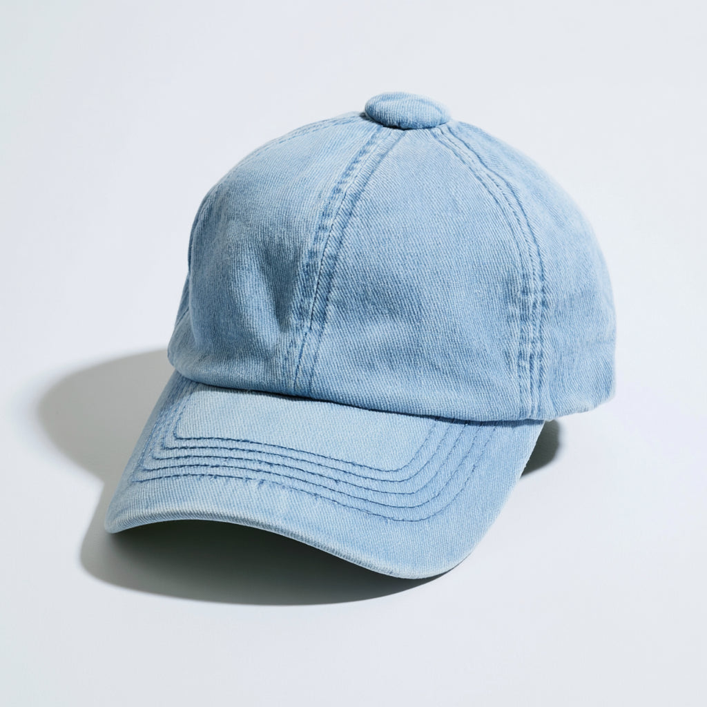 Gorras de Béisbol-Algodón-29 x 20 x 12 cm-Azul celeste claro-Casual