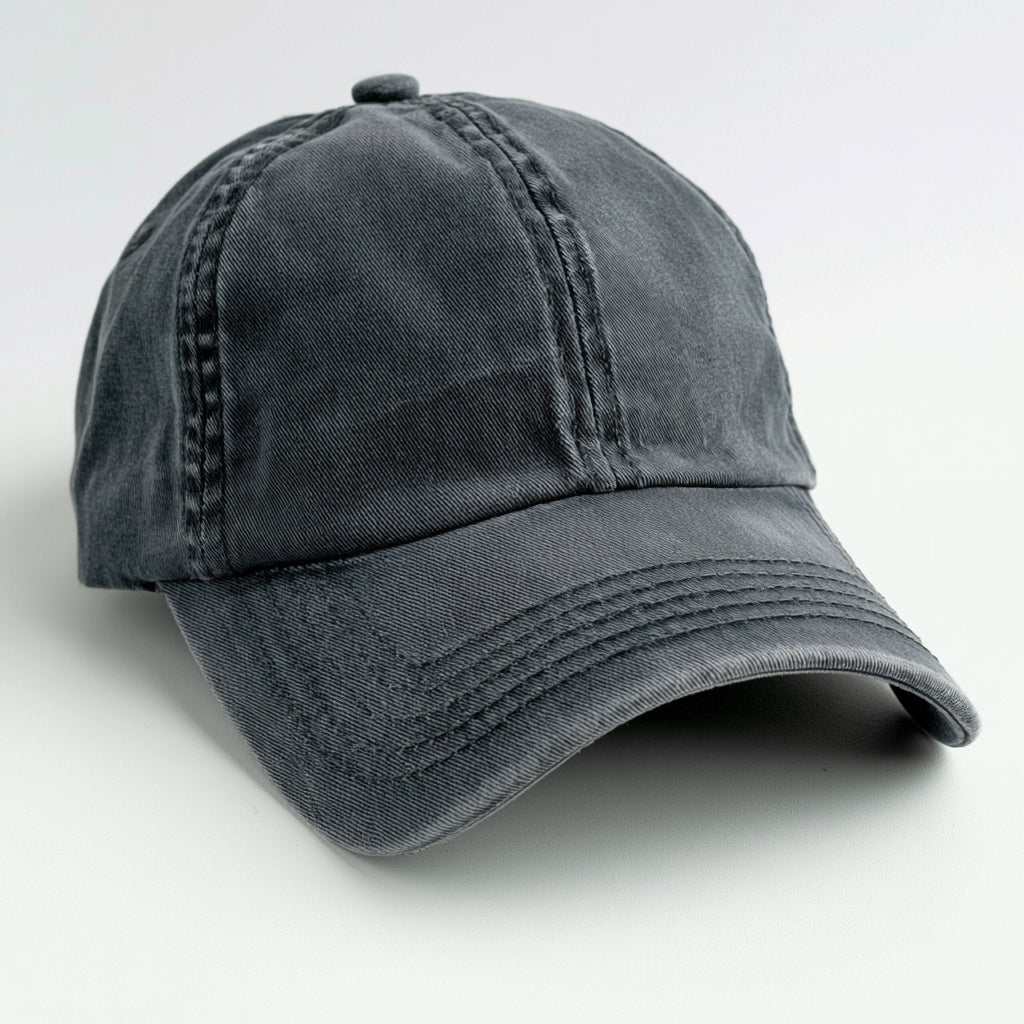 Gorras de Béisbol-Algodón-30 x 20 x 13 cm-Gris grafito lavado-Urbano moderno