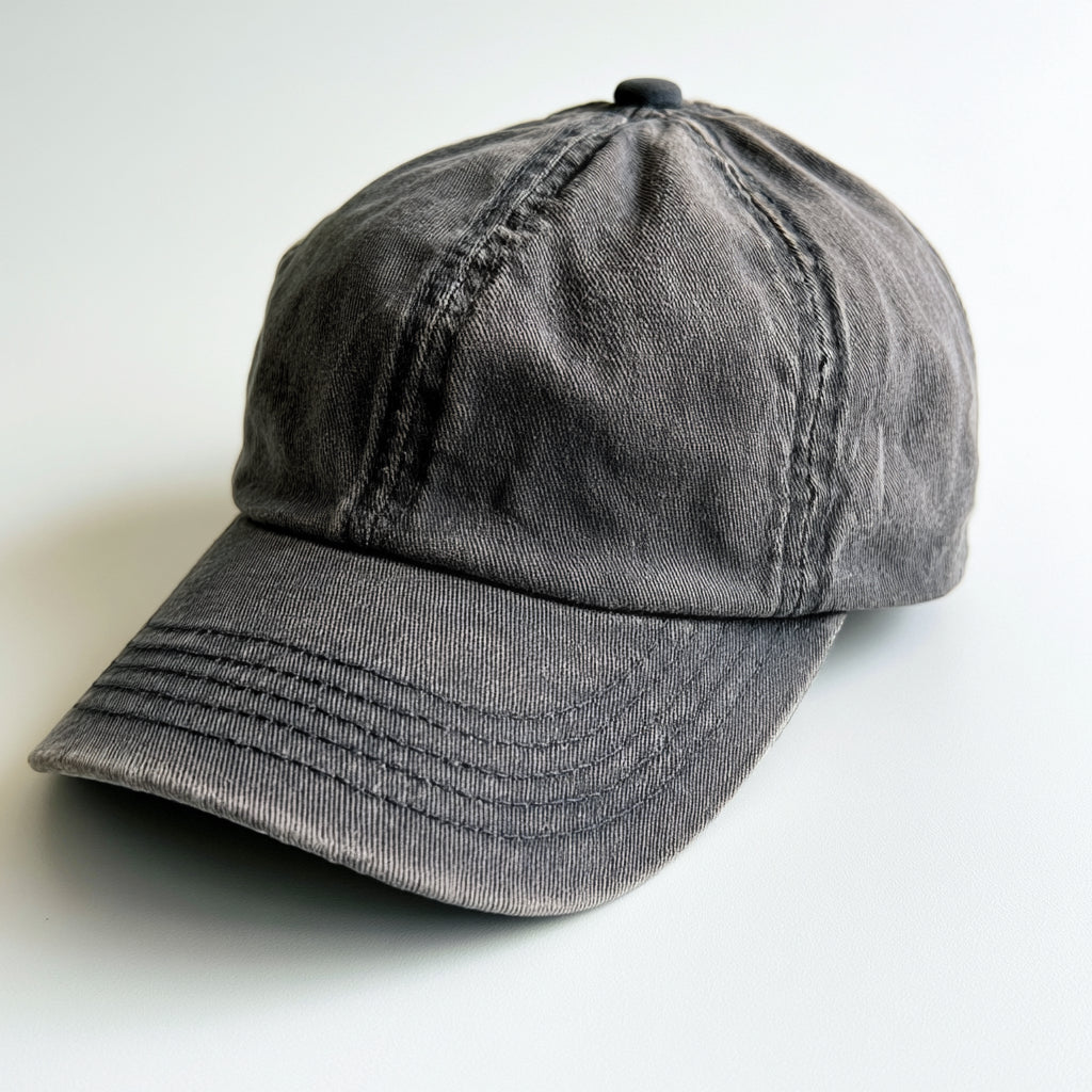 Gorras de Béisbol-Algodón-27 x 19 x 12 cm-Gris grafito lavado-Urbano