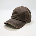 Gorras de Béisbol-Algodón-30 x 21 x 13 cm-Marrón café lavado-Vintage clásico