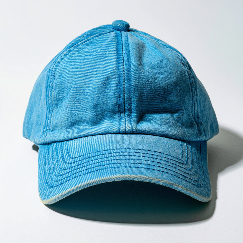Gorras de Béisbol-Algodón-30 x 21 x 13 cm-Azul cielo lavado-Deportivo