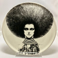 Bandejas Decorativa-Ceramica-32 x 32 x 3 cm-Blanco-Negro-Moderno