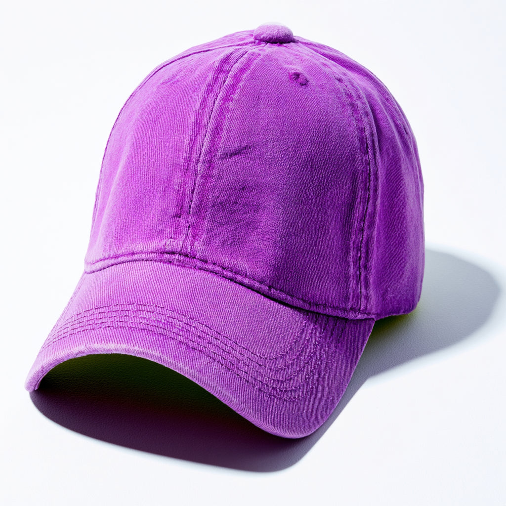 Gorras de Béisbol-Algodón-30 x 20 x 13 cm-Violeta brillante lavado-Moda urbana