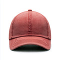 Gorras de Béisbol-Algodón-28 x 20 x 12 cm-Rojo terracota lavado-Vintage