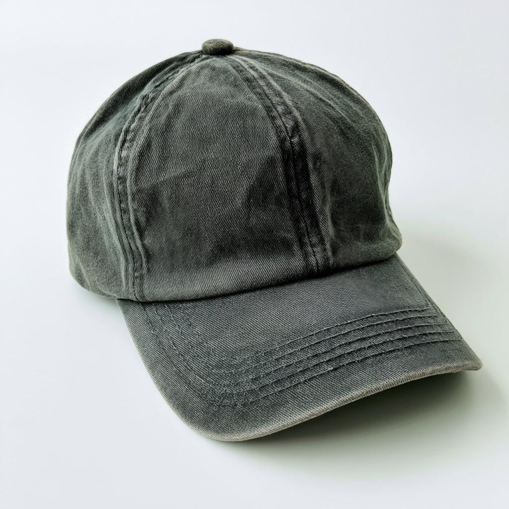 Gorras de Béisbol-Algodón-28 x 19 x 12 cm-Gris verdoso envejecido-Retro